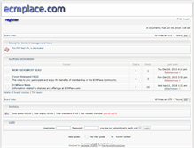 Tablet Screenshot of ecmplace.com
